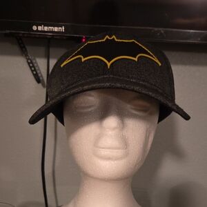 Black Cap with Yellow Bat Logo